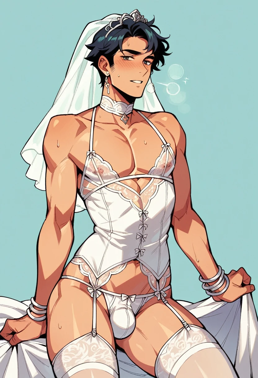 ,a father(he had been brainwashing by his secondson , crossdressing , bride of his secondson, wear sexy lingerie,has first night sex with his secondson ,)