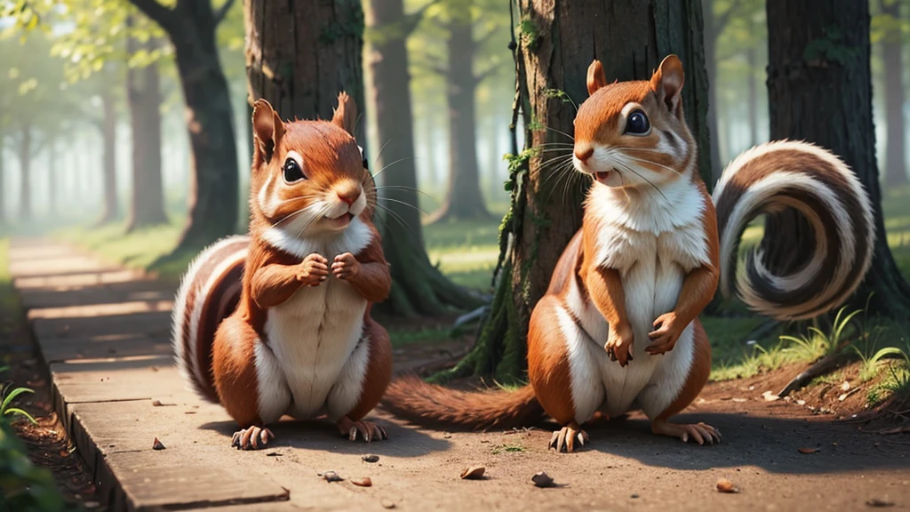 Rushing back to friends, Squirrel shared his tale. Squirrel became a symbol of perseverance, inspiring others to tackle challenges head-on.