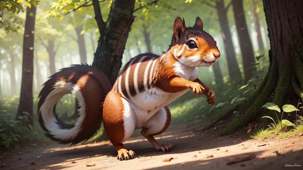 Rushing back to friends, Squirrel shared his tale. Squirrel became a symbol of perseverance, inspiring others to tackle challenges head-on.