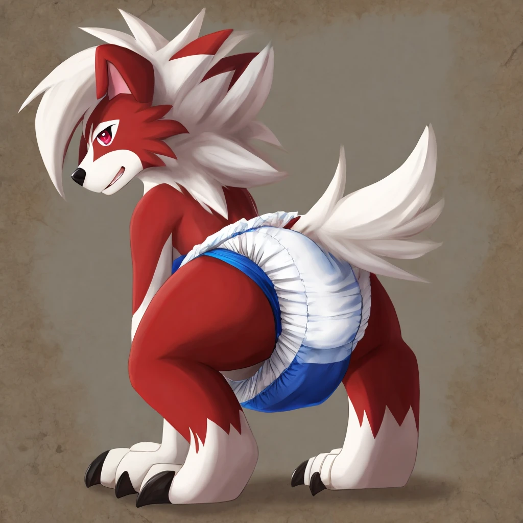 Lycanroc, messy diaper