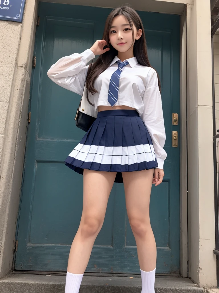 High school girl mini skirt