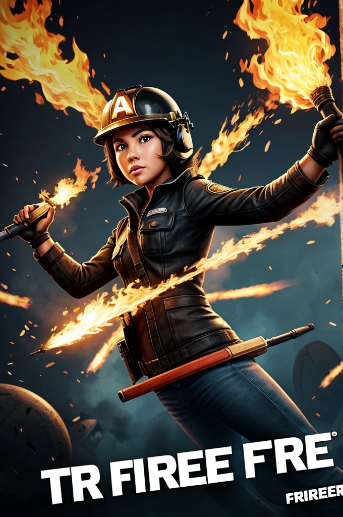 A free fire cracter in cartoon