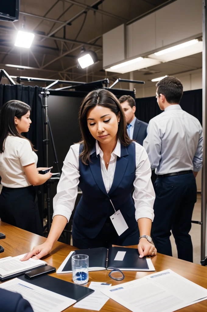 Behind the Scenes: Pictures that capture candidates in action behind the scenes, managing tasks, and solving problems. This could include event planning, managing schedules, or coordinating meetings.