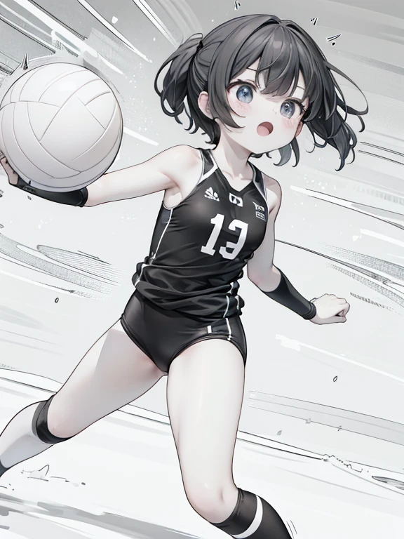 8k, (speed lines:1.5), volleyball, spike