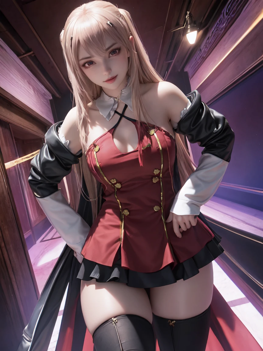 king, 8k, masterpiece, bset quality, girl wearing sexy military officer outfit, tight pants, fishnet stockings, wide-brimmed officer-style trench coat. white leather luxury, glossy, sexy girl fantasy anime artwork, fantasy anime illustration, 8k badass anime, 4k anime art wallpaper, 4k anime art wallpaper, artwork 2.5 d cgi fantasy anime art, 8k anime art wallpapers, detailed digital anime art, beautiful fantasy anime, majestic epic anime artwork, 4k anime wallpapers, artwork detailed anime, sexy, seductive, giant, women, anime style, best quality, extremely detailed, best silhouette), font (detail) backdrop, dark fantasy), (beautifully detailed face), high contrast, (best lighting details, extremely delicate and beautiful eyes), ((cinematic lights)), colorful, super detailed, dramatic lighting statue, intricate details (1 girl, solo, sharp face, . Blonde, super long hair, bangs, long eyelashes, dynamic angles),
