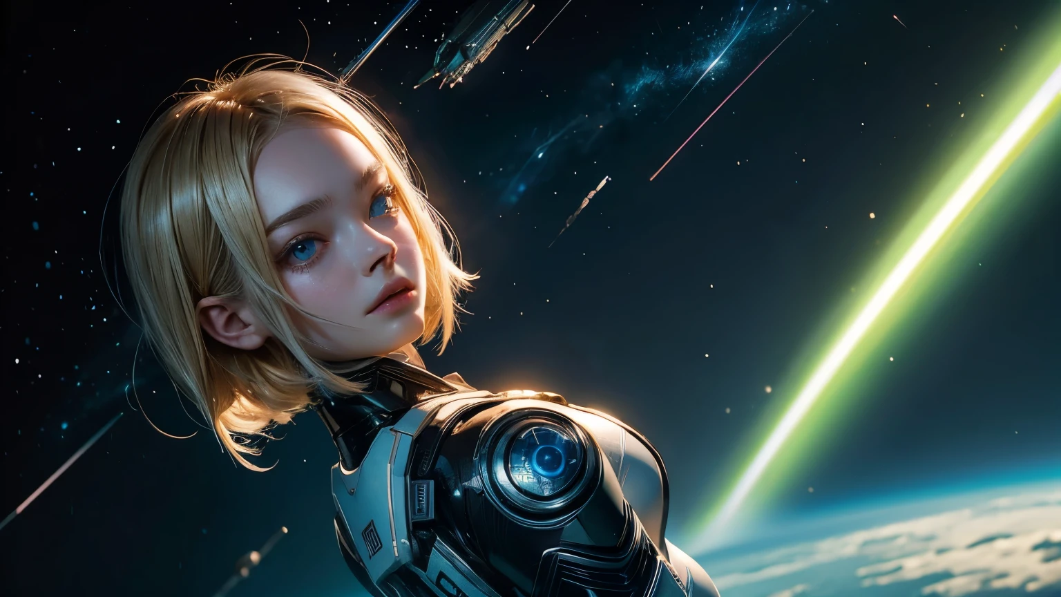 SF windの宇宙ステーションにいる女性のクローズアップ, Portrait Anime Astronaut Girl, Armored astronaut girl portrait, Perfect android girl, Beautiful SF girl portrait, Beautiful female android, Beautiful female android!, SF Android Female, Portrait of a Female Android, Elle Fanning as an Android, SF wind, Integrated synthetic android