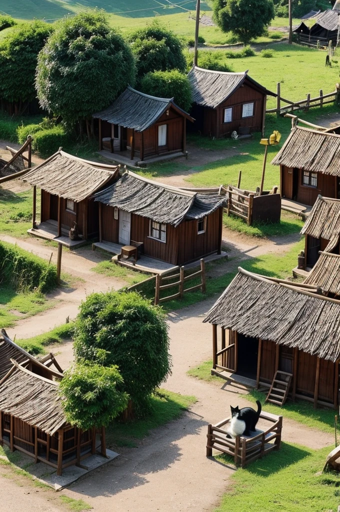Ek cute cat village