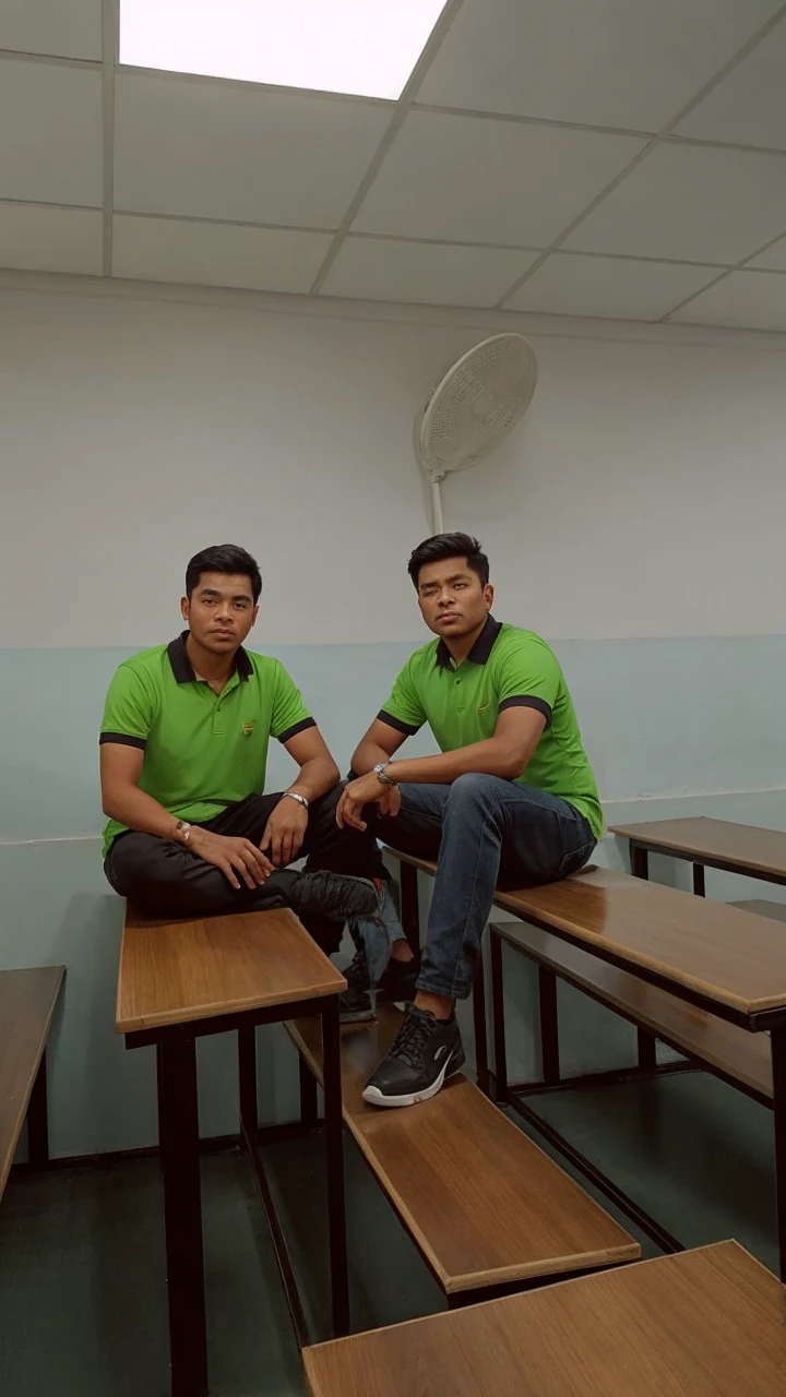 Two man thinking