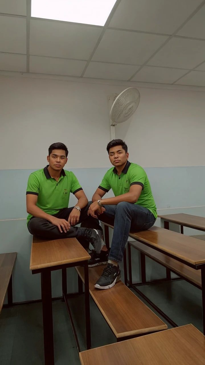 Two man thinking