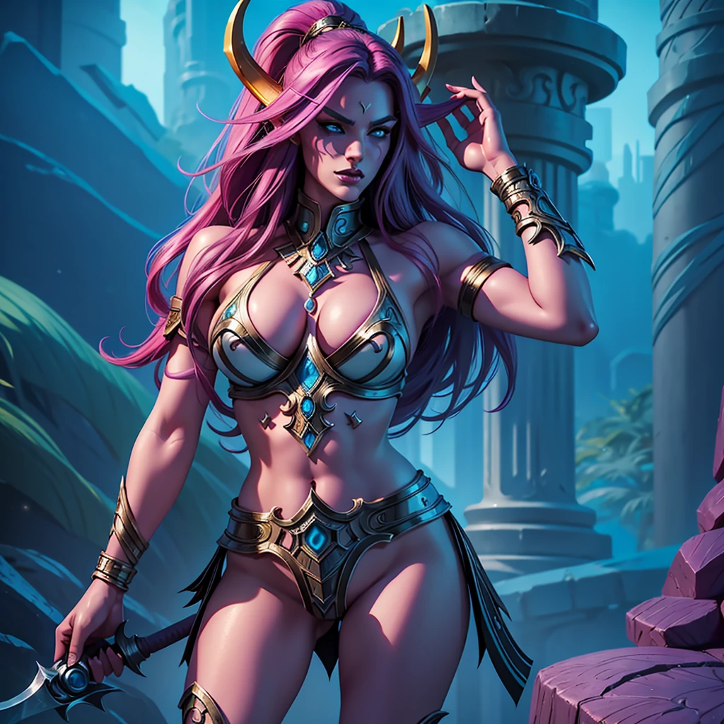giant huge tits, beautiful eyes, black whip in her hand, ultra high quality, picture full body, totally pink hair ultra high detailed illustration of being a domina in on in dubai, slutty seduction, huge tits, high quality, super quality, sharp details, high details, octane render, unreal engine 5.0 graphics, cinematic look, realistic, hyper-realism, {{{Warcraft}}}, warcraft character, nice slim body, perfect body, beautiful body, beautiful face, very nice face, very nice facial features, very detailed face, very detailed facial features, high detailed body, high detailed face,