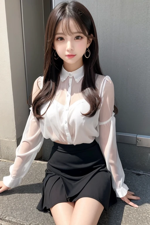 Attractive beauty、Evil女性幹部、Night City、Move your spirit、The darkness、Attractions、brainwashing、brainwashing装置、Evil堕落、Evil、darkness、Black eyeshadow、Black Pantyhose、Black Stockings、Evil花嫁、White blouse、Black pleated skirt、dark、sexy、Short shirt、No sleeve、Short Bob、Shortcuts、Big 、Erect nipples、
