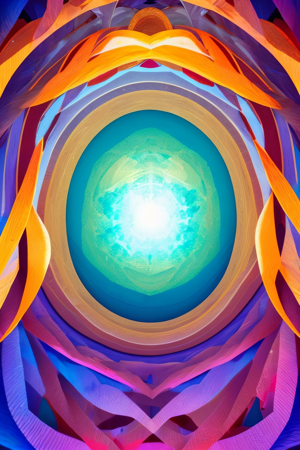 aerial view, best quality, super fine, 16k, 2.5D, delicate and dynamic, formation skydiving, various colors and shapes, abstract image, kaleidoscope effect, magic circle effect, clear skies, sunlight, atmospheric dust, subzero dust, beautiful colorful artwork, (magnificent views:1.4)