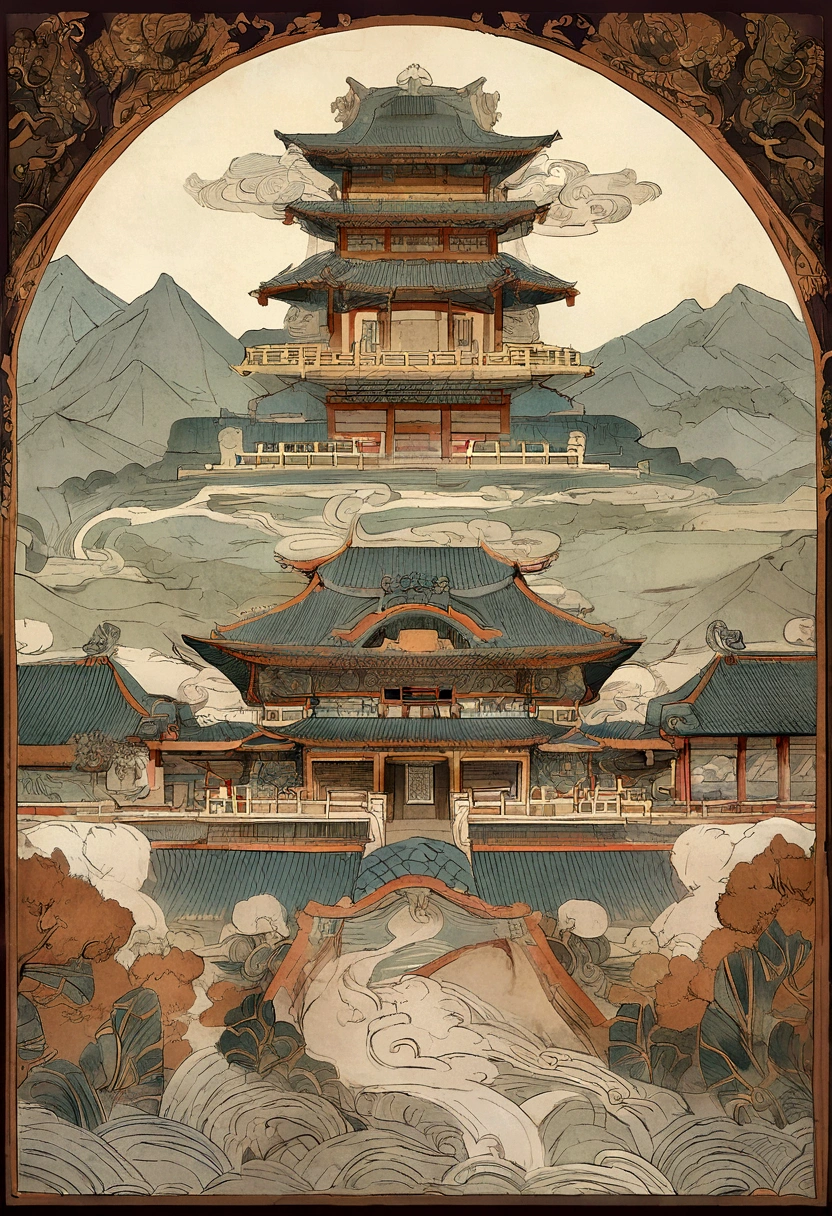Light boats have crossed ten thousand heavy mountains, ancient China