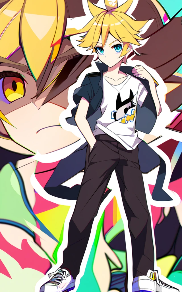 one boy, Kagamine Len, cool, handsome, cool