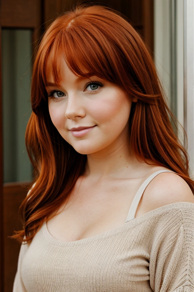 Chubby redhead