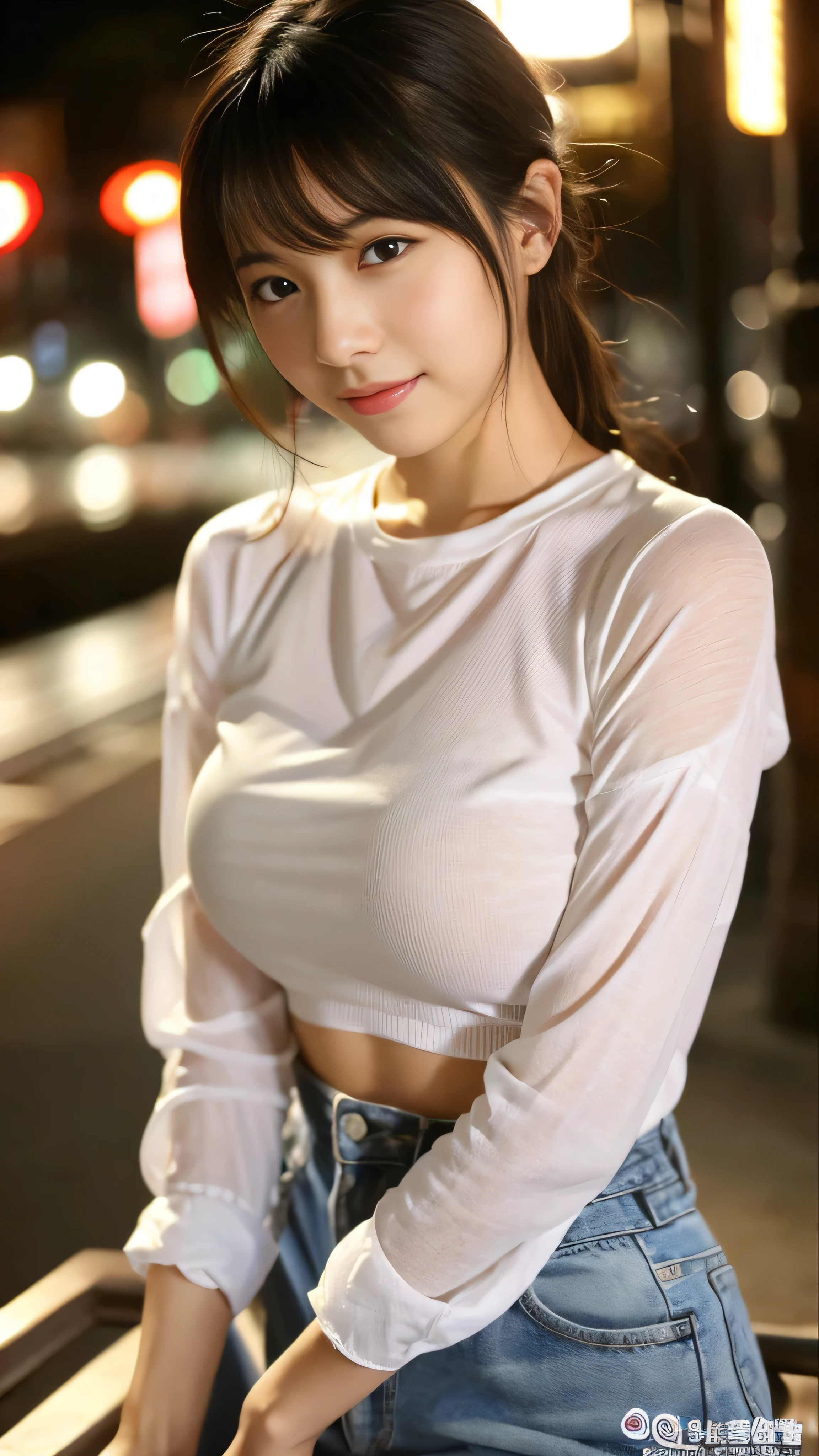 A place where you can enjoy the beautiful city night view、WhiteTLovely Japanese girl in a formal dress - beautiful face,、Large Breasts、Young Lovely Asian Face, Beautiful young Japanese woman, Beautiful young Japanese woman, Japanese Girls, Young and cute Japanese face, Lovely - Beautiful - Face, Lovely young woman, young beautiful girl, Nice and delicate face、wearing tight shirt, Young slim gravure idol、Clear、Lovely、8K、Quick way,pull