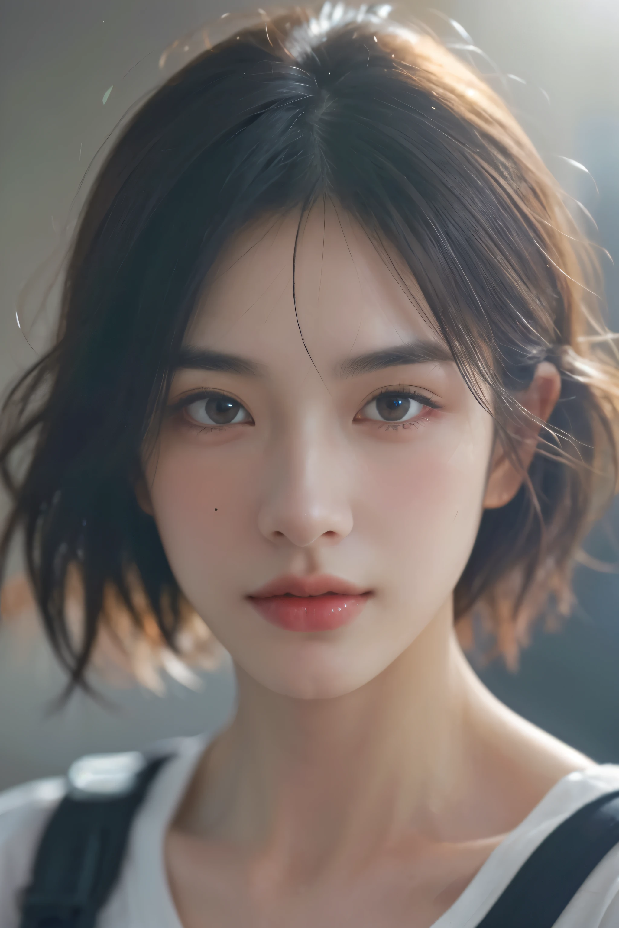 get dressed, (photo realistic:1.4), (hyper realistic:1.4), (realistic:1.3),
(softer light:1.05), (increase quality cinema level lighting:0.9), 32k,
1 girl,20 year old girl, realistic lighting, Backlight, light on face, radiation traces, (brighter light:1.2), (increase quality:1.4),
(The best quality genuine skin:1.4), Eyes with intricate details, A face with intricate details, Exquisite quality eyes,
(Tired and sleepy and satisfied:0.0), closeup face, t-shirt,
(Increase the mood of the body:1.1), (Increase the beauty of the skin:1.1)