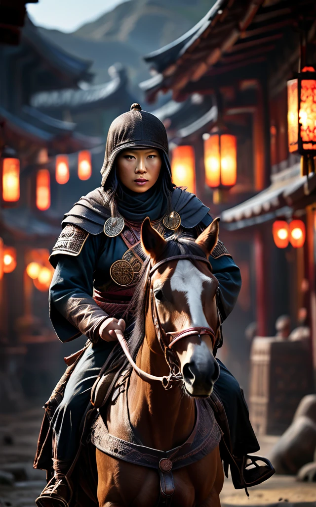 pushing the Mongols back with relentless attacks, background dark, hyper realistic, ultra detailed hyper realistic, photorealistic, Studio Lighting, reflections, dynamic pose, Cinematic, Color Grading, Photography, Shot on 50mm lens, Ultra-Wide Angle, Depth of Field, hyper-detailed, beautifully color, 8k, Detailed background, dark light, twilight lighting, Volumetric lighting, intricate details, ultra high definition,