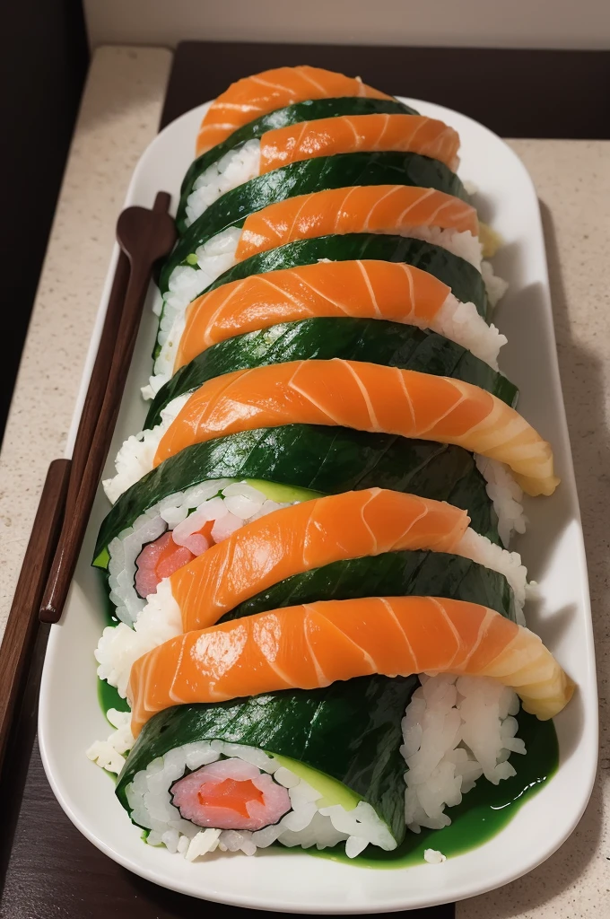Chuva de letras matrix sushi