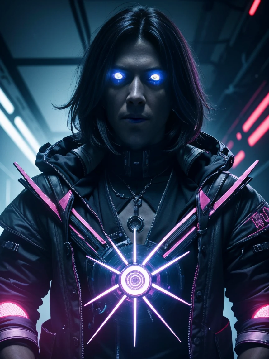 (extremely detailed 8K wallpaper), medium photo cyberpunk necromancer, difficult, high detail, dramatic