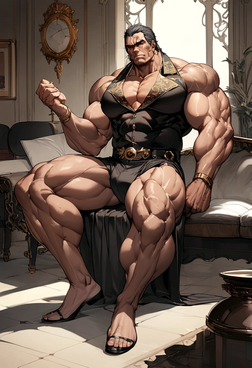 modern　male　Muscular　Giant　middle aged　president