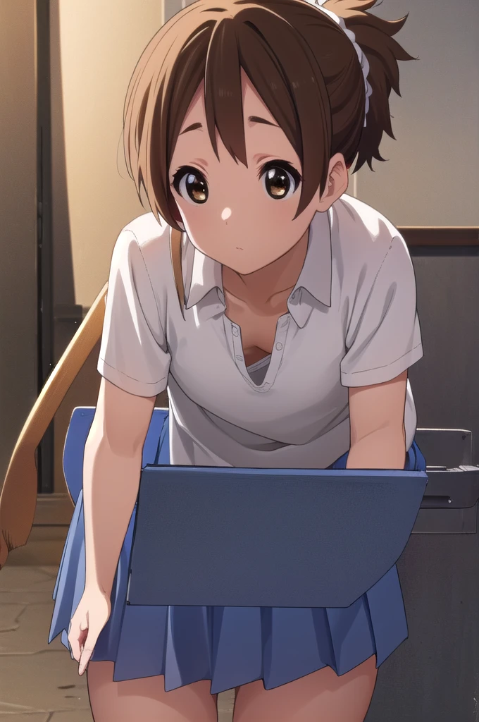 nsfw, Detailed nipple depiction, Konui Hirazawa, Yu Hirasawa, short hair, Brown Hair, (Brown eyes:1.5), ponytail,sakuragaoka high , , uniform, blazer, shirt, white shirt, collared shirt, skirt, pleated skirt,
indoors, classroom,looking at viewer, (Cowboy Shot:1.5),
break (masterpiece:1.2), highest quality, High resolution, unity 8k wallpaper, (figure:0.8), (Beautiful fine details:1.6), Highly detailed face, Perfect lighting, Highly detailed CG, (Perfect hands, Perfect Anatomy),