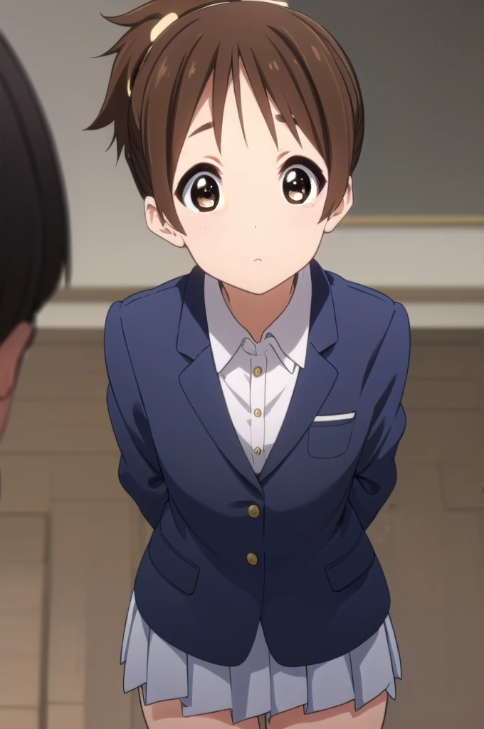 nsfw, Detailed nipple depiction, Konui Hirazawa, Yu Hirasawa, short hair, Brown Hair, (Brown eyes:1.5), ponytail,sakuragaoka high , , uniform, blazer, shirt, white shirt, collared shirt, skirt, pleated skirt,
indoors, classroom,looking at viewer, (Cowboy Shot:1.5),
break (masterpiece:1.2), highest quality, High resolution, unity 8k wallpaper, (figure:0.8), (Beautiful fine details:1.6), Highly detailed face, Perfect lighting, Highly detailed CG, (Perfect hands, Perfect Anatomy),