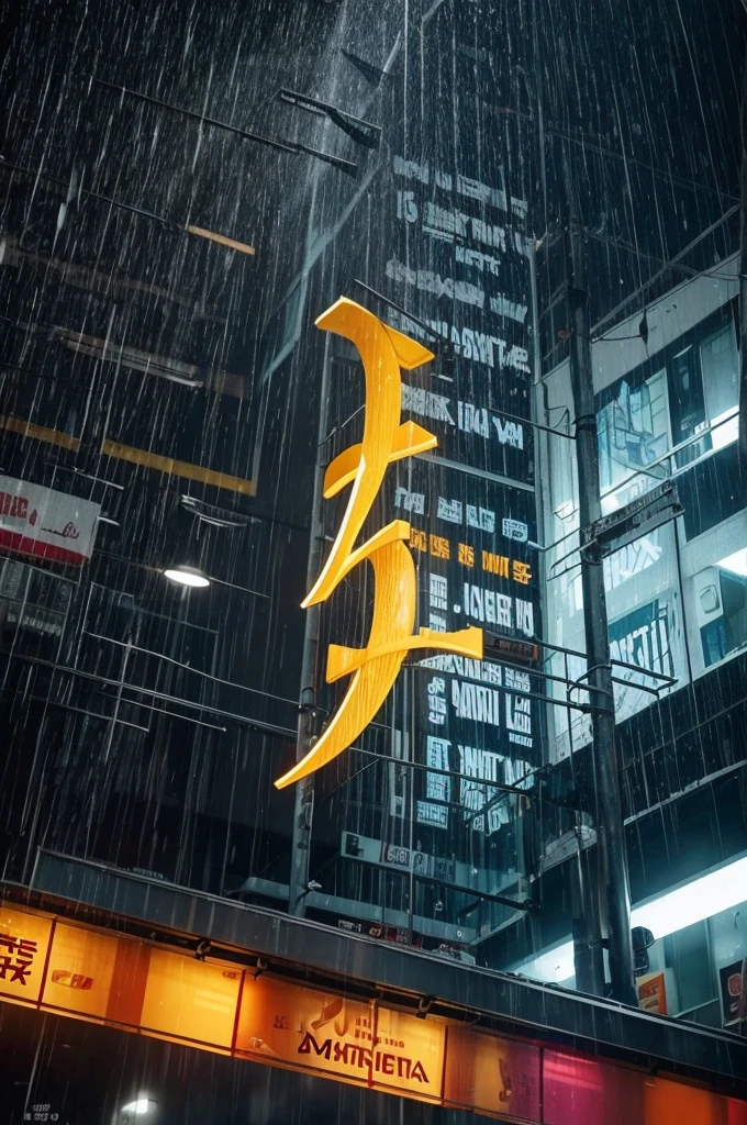 Crie uma imagem com a chuva de letras do filme matrix com sushi 
