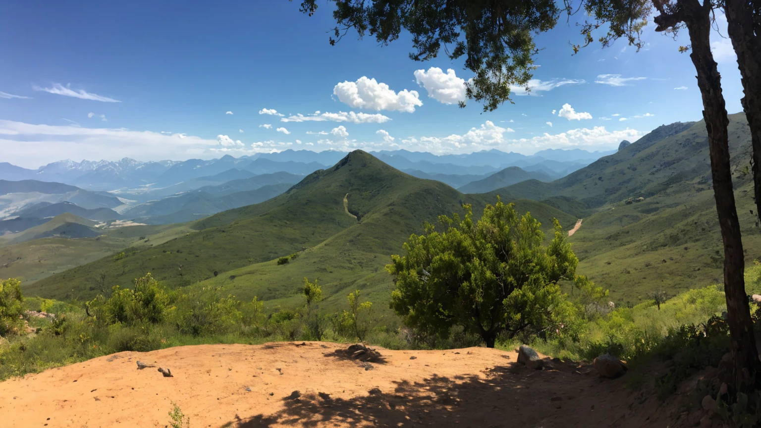 Um deserto de pedras, existem montanhas no horizonte, you are at the base of the mountains, there a black tree, silver drips from the tree&#39;s green buds, liquid metal drips down the branches, hardening around the roots like sparkling ice.