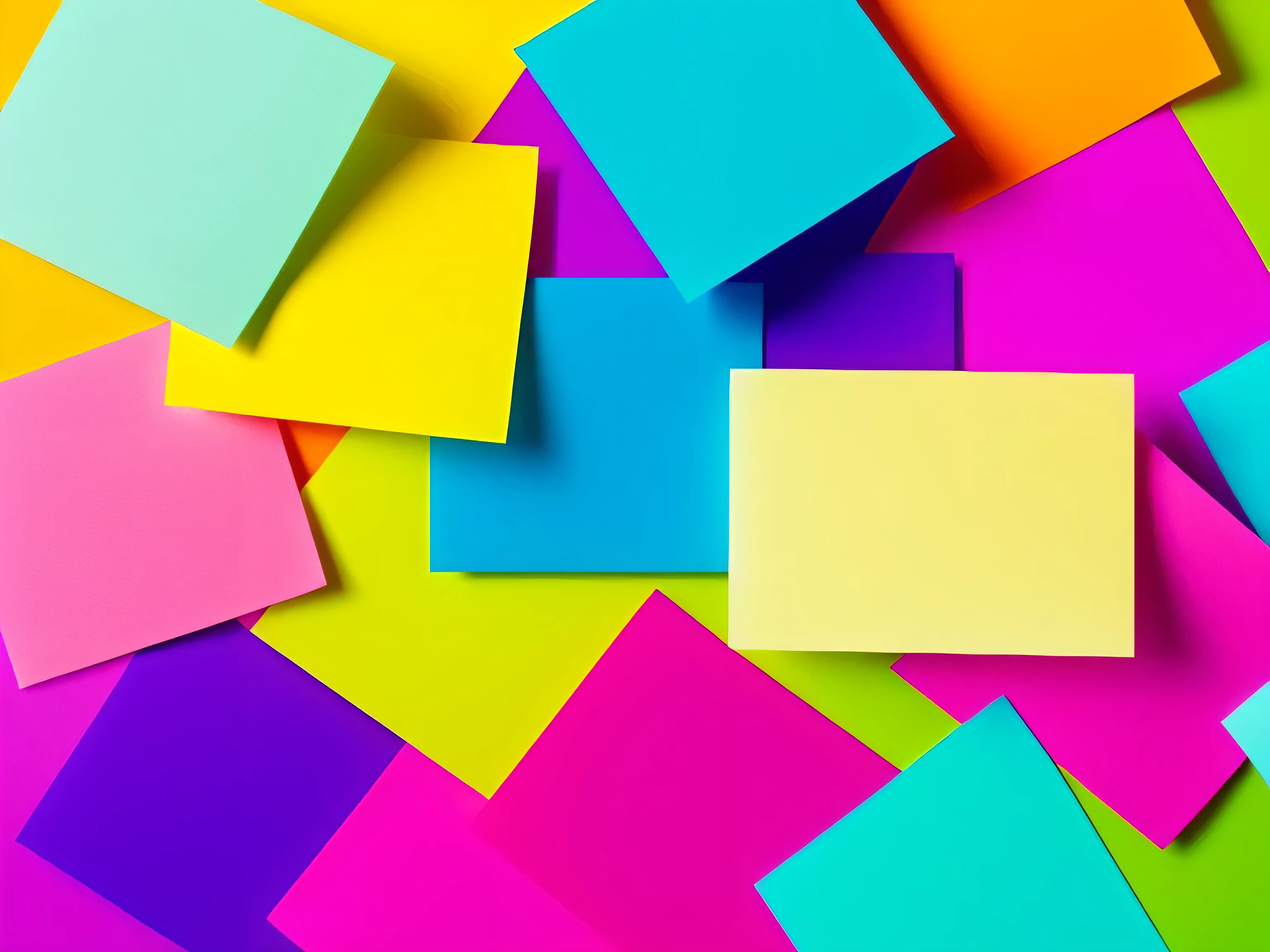 Post-it notes,monochrome background,Vibrant gradient colors