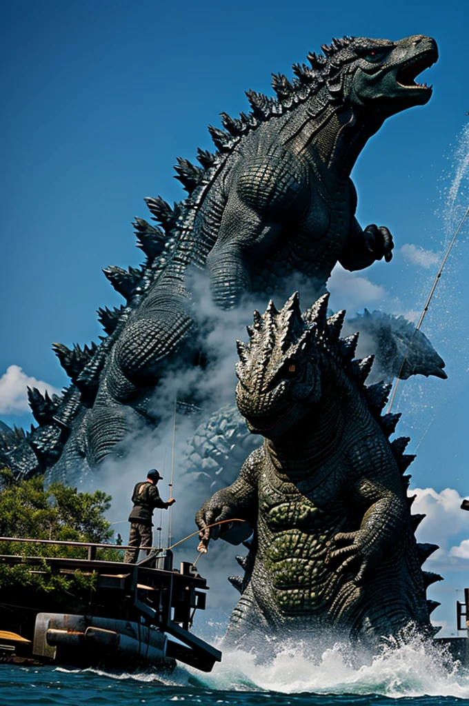 godzilla fishing