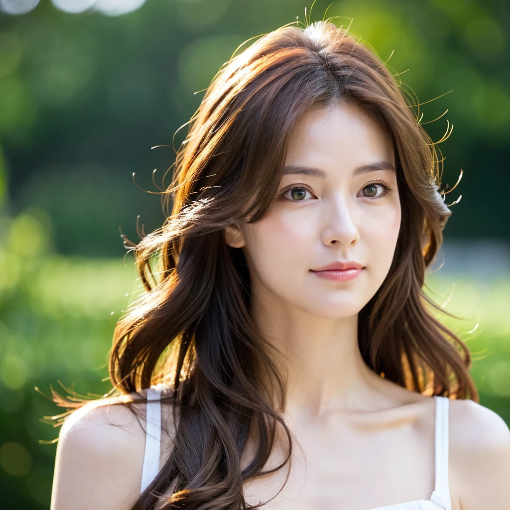 Beautiful mature woman with wavy long hair, Ultra-high resolution,(Realistic:1.4), ((highest quality)), ((masterpiece)), (be familiar with),