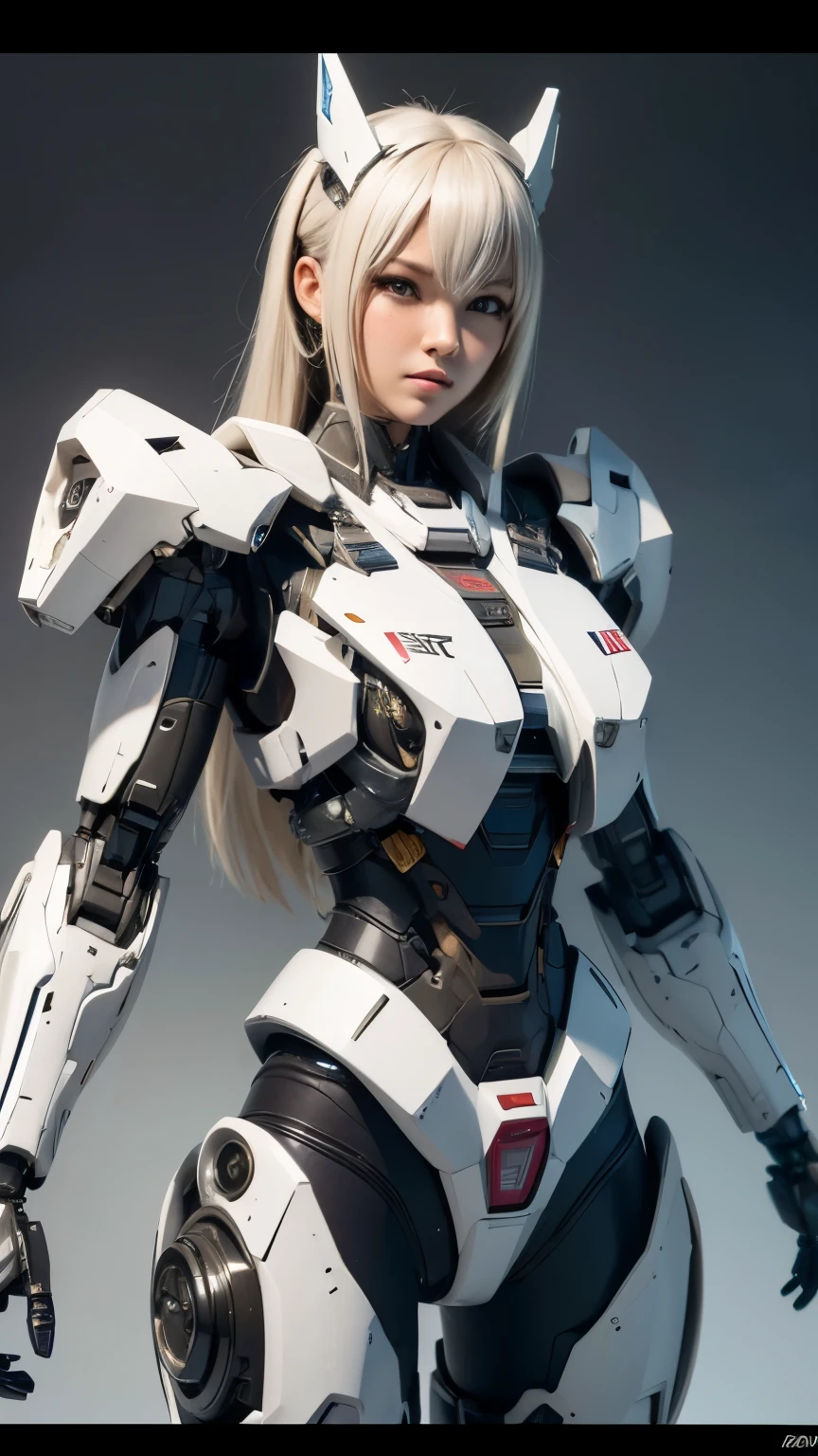 Textured skin, Super Detail, high details, High quality, Best Quality, hight resolution, 1080p, hard disk, Beautiful,(Super Heroine),Oppai Missile,beautiful cyborg woman,Mecha Cyborg Girl,Battle Mode,Girl with a Mecha Body,She wears a battle cyborg mech with a weapon,Fulll body Shot