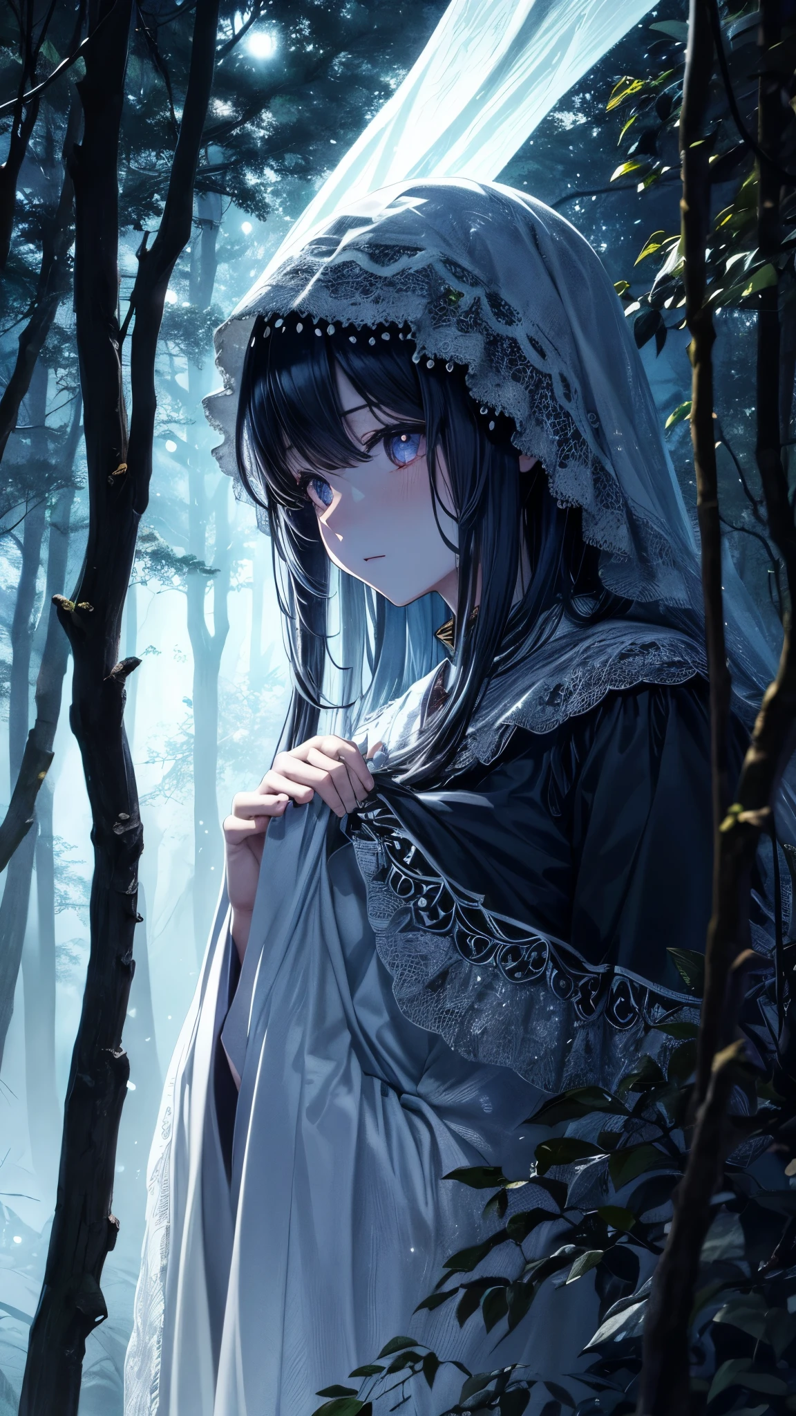 midnight、In the forest shining faintly in the moonlight、A pale monster stood silently.。The appearance is strange、It was so eerie that to the human eye the line between fantasy and reality became blurred.。The monster's body、A translucent pale blue、It was as if it was glowing。
The monster's eyes、Coldly reflecting light、It had a coldness that froze the soul of those who saw it.。In the depths of your eyes、It seems to contain immeasurable wisdom and deep sadness.。Long arms and sharp claws、It has such a sharp edge that even the slightest movement can cut through the wind.、There was a sense of tension that seemed as if they might attack at any moment.。
On the monster's back、There are several dorsal fin-like protrusions、It gives the impression of a strange creature from the sea.。The skin is smooth and shiny、Reflecting the moonlight, it shines pale。The cold air emanating from its body freezes the surrounding air.、The plants were covered with frost。
The monster's breathing is quiet and regular.、Each time, the white breath melts into the darkness of the night.。Forest creatures、Fear of its existence、I held my breath and watched from a distance.。The chirps of birds and the sounds of insects have disappeared.、Only silence reigned.。
No one knows the monster's true identity.。Was he once a human?、Or perhaps a nature spirit?、Or is it from another world?。But、What is certain is、The monster holds power and mystery beyond this world.。
midnightの闇の中で青白く輝くその姿は、It created a fantastical scene of terror and beauty.。Imprinting an unforgettable sense of fear and mystery on the viewer、The monster continued to stand silently in the forest.。