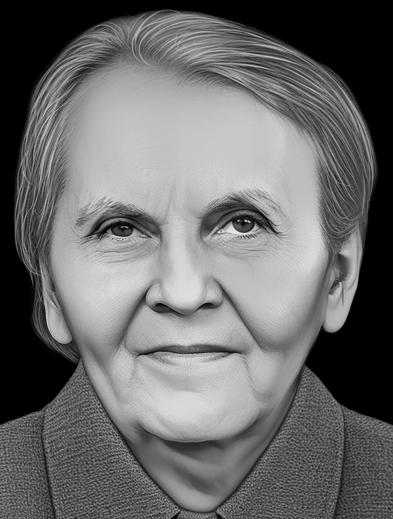 Grandmother&#39;s photo, Grandmother 65 years old, pores, detailed glossy eyes, specular lighting, dslr, ultra quality. sharp focus, tack sharp, dof, film grain, Fujifilm XT3, crystal clear, 