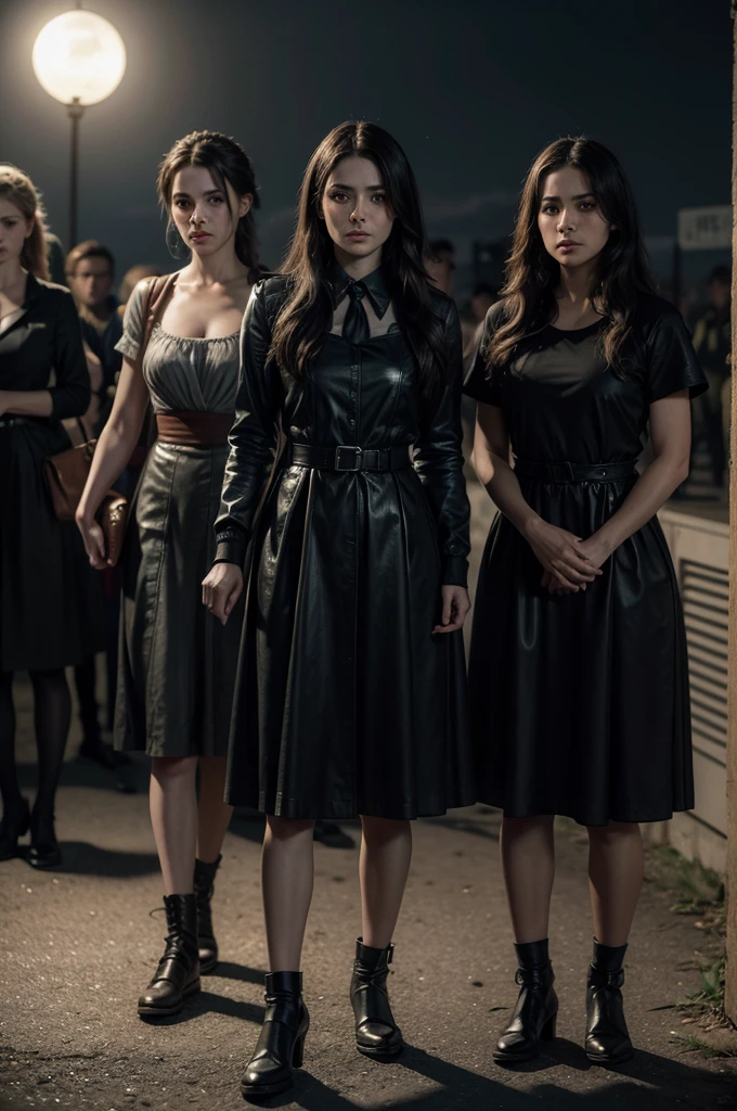Marie and her comrades prepare for the imminent confrontation. During moonlight "hyper realistc"