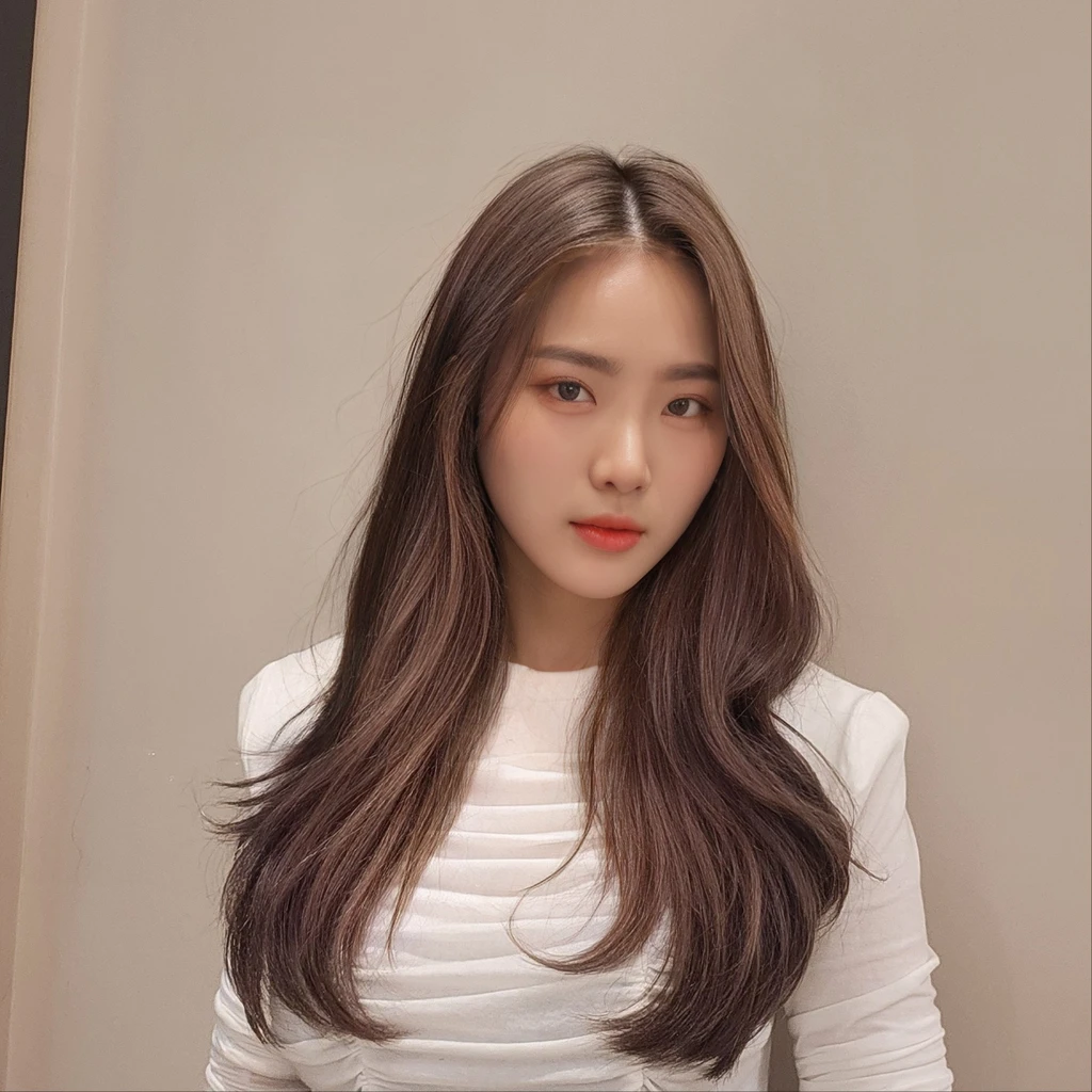 Best Quality, 8k, Masterpiece, (Portrait: 1.3), (photo realistic:1.4), (hyper realistic:1.4), Sharp Focus, looking at viewer, (smoother lighting:1.1), (increase cinematic lighting quality:0.9), realistic lighting, backlighting, light on face, ray trace, (brightening light:1.2), (Increase quality:1.4), sharp detail, (best quality real texture skin:1.4), finely detailed eyes, black_eyes, finely detailed face, 25 year old Korean woman
