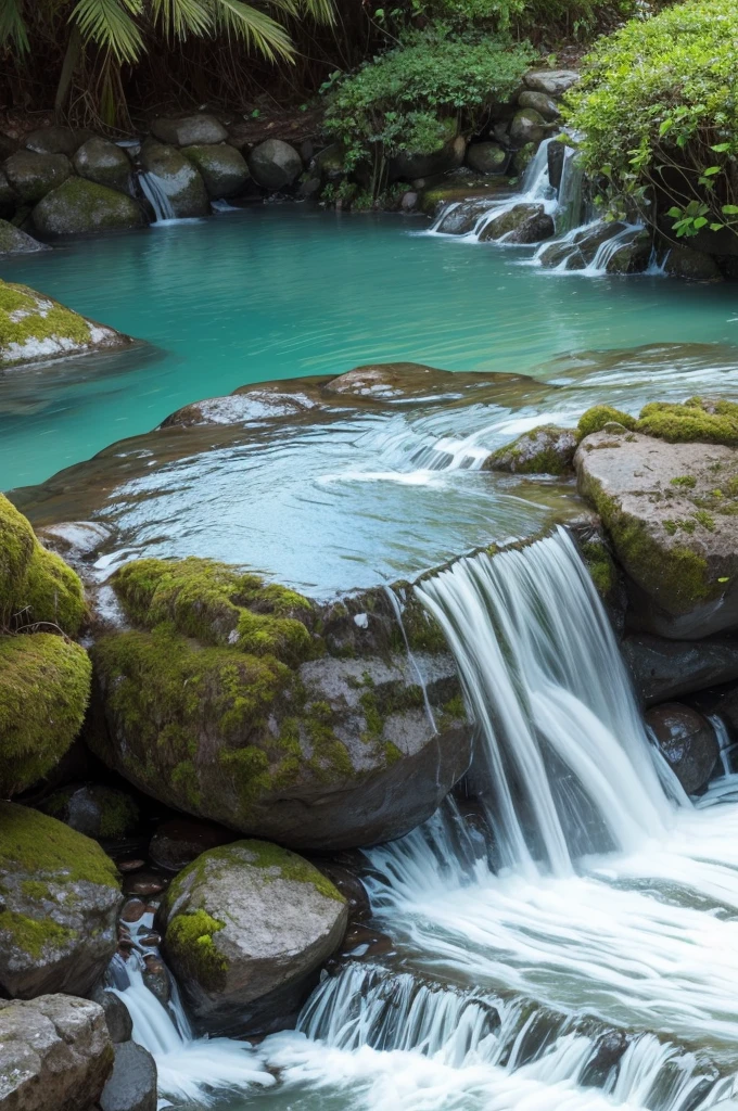 Elabore uma imagem de uma fonte de agua, porem troque a agua por livros!!