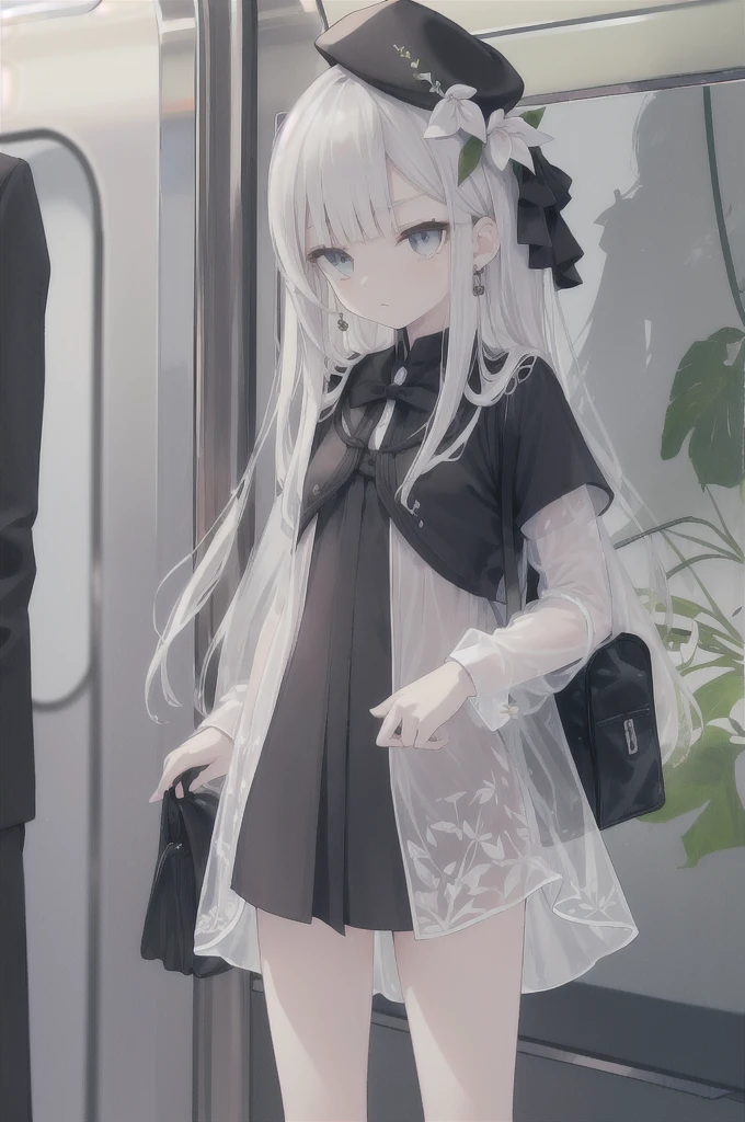 ((chignon))(extra long hair))((blunt bangs))((pussy))((bitch))((nipple piercing))((tsurime))((big eyes))((skinny body))((tall))(pale white skin))((botanical print))((toddler))((show off nipples under shirt))(pale white skin))((botanical print))((toddler))naked NSFW Long Hair Black Hair Toddler girl (A look at a see-through blouse) (See through the see-through skirt) Cherry tree in full bloom Elementary school student, shot from below No pants school bag ((Standing on the train)) black school hat