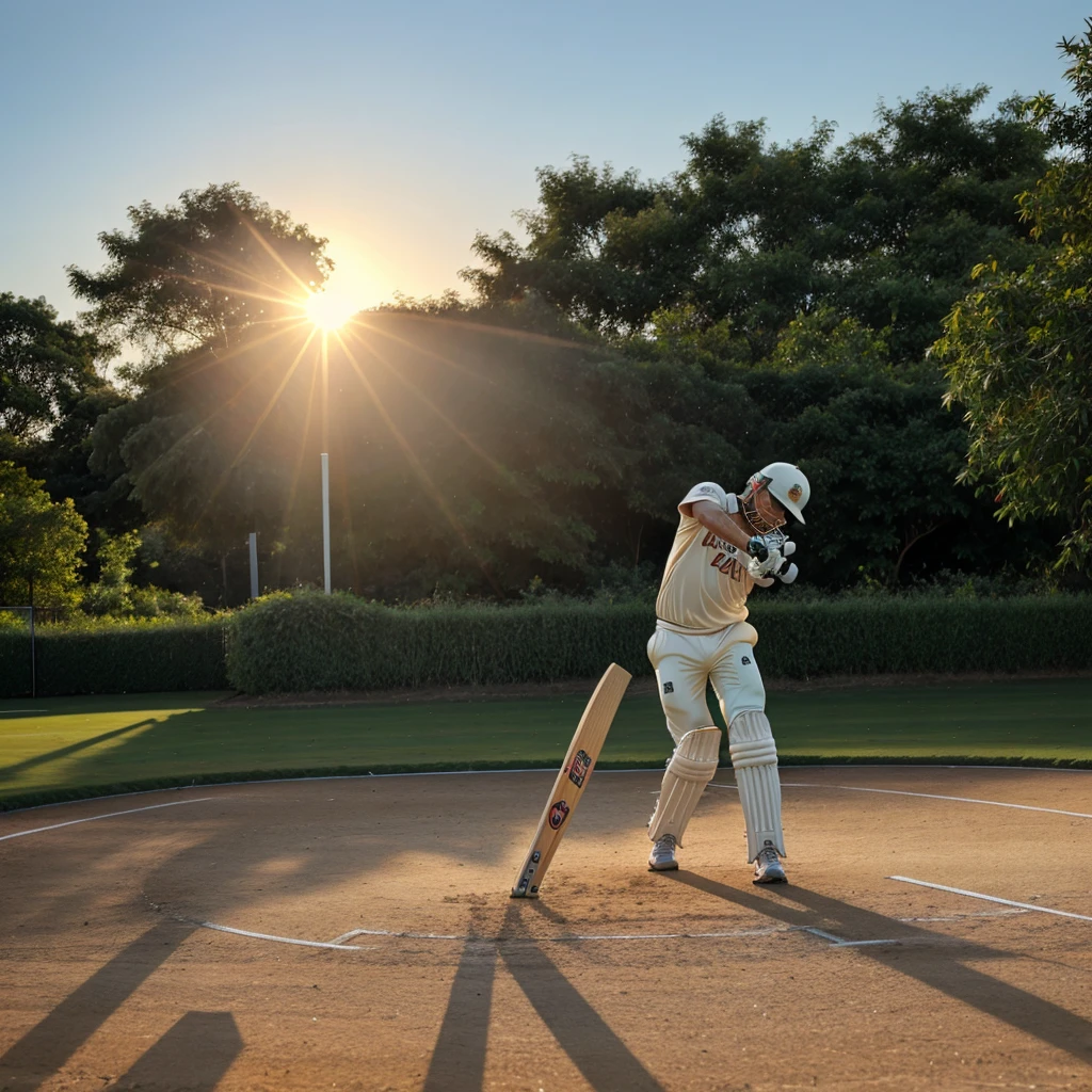 Cricket playing on the sun