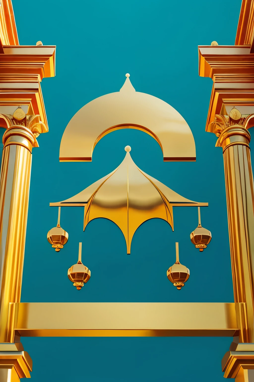 Create a flat vector, illustrative-style wordmark logo design for a tourism app named 'Kalyana'. The 'K' in 'Kalyana' is stylized to resemble a temple dome, and the rest of the letters are sleek and modern. Use vibrant colors like gold and turquoise to symbolize exploration and spirituality against a white background. Do not show any photo detail shading.