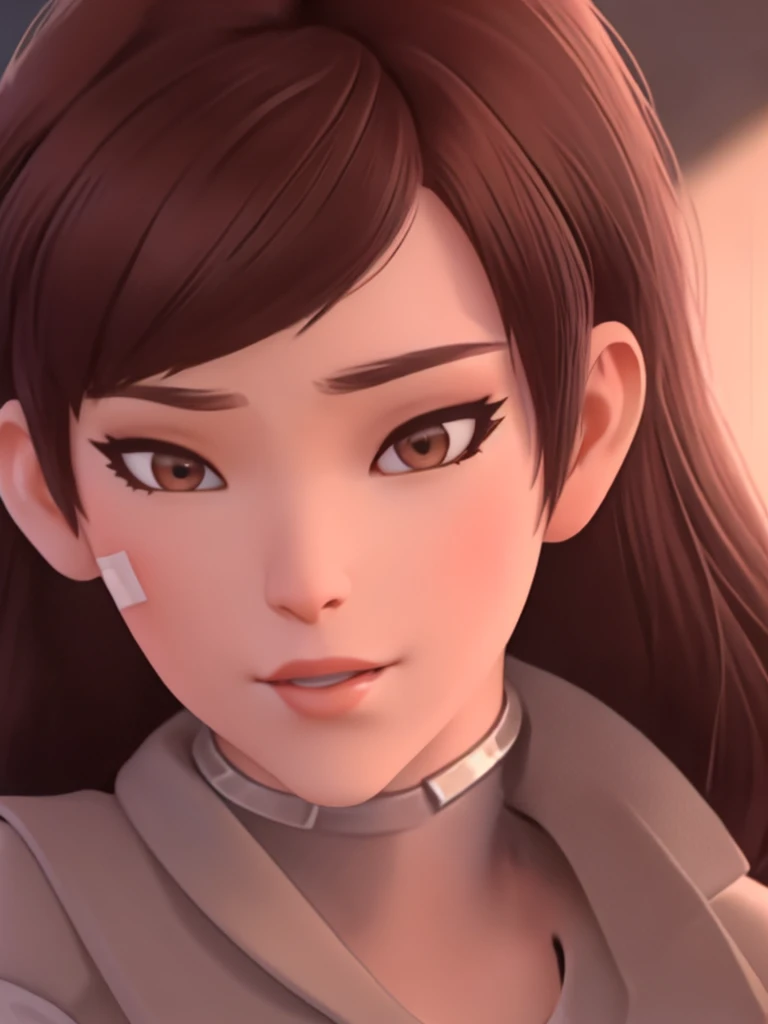 a beautiful woman with short brown hair, round glasses, wearing a plain white t-shirt, in her bedroom, 1 girl solo, cinematic lighting, high resolution, physically-based rendering, extremely detailed, 8k, volumetric lighting, hyperrealistic, detailed facial features, masterpiece, intricate details
