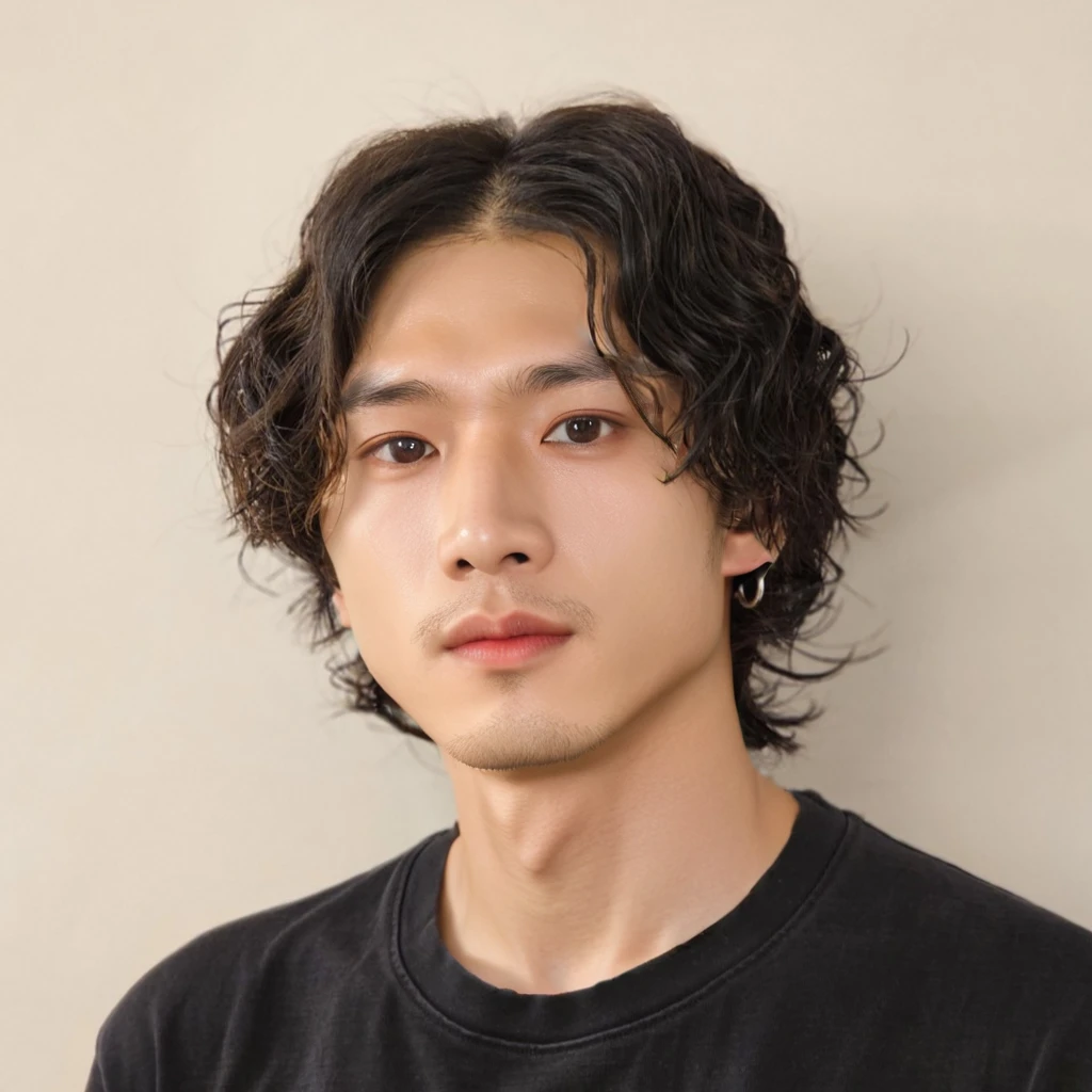 Best Quality, 8k, Masterpiece, (Portrait: 1.3), (photo realistic:1.4), (hyper realistic:1.4), Sharp Focus, looking at viewer, (smoother lighting:1.1), (increase cinematic lighting quality:0.9), realistic lighting, backlighting, light on face, ray trace, (brightening light:1.2), (Increase quality:1.4), sharp detail, (best quality real texture skin:1.4), finely detailed eyes, black_eyes, finely detailed face, 25 year old Korean man