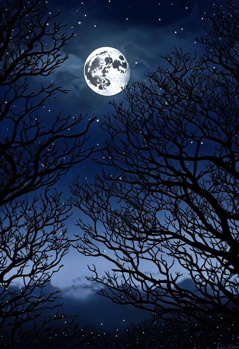 Night slowly turns the day into silence, velvet pelerine, pearl web of stars, and moon face hidden behind the clouds, the wind gently wipes the tears of the earth, rocks the branches of the trees like a cradle with a baby. Night becomes a full-fledged mistress of the world.