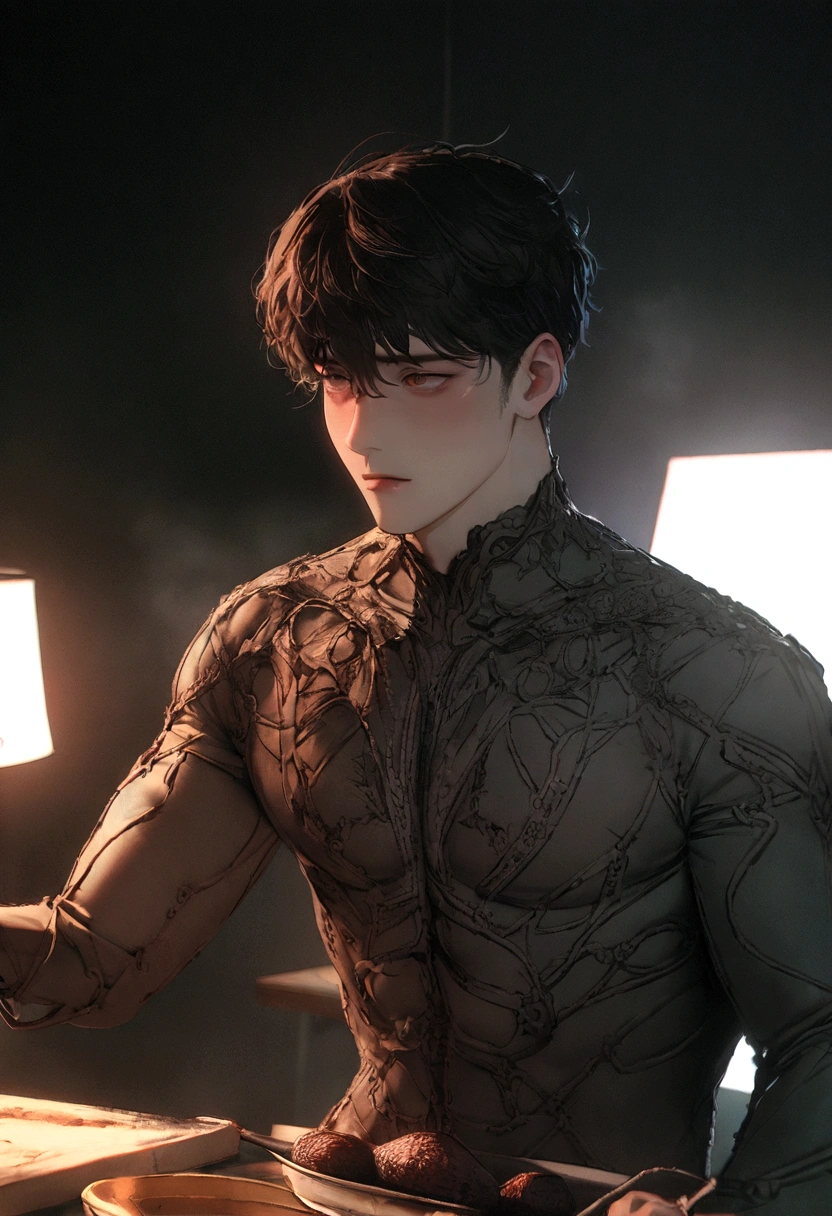 (8k, RAW Photos:1.2), Detailed face、eye、body,highest quality, 超A high resolution, Very detailed ,Intricate details ,Tabletop , male, Handsome, Post orgasm torture, Gay, Browsing Caution, Exciting, Korean