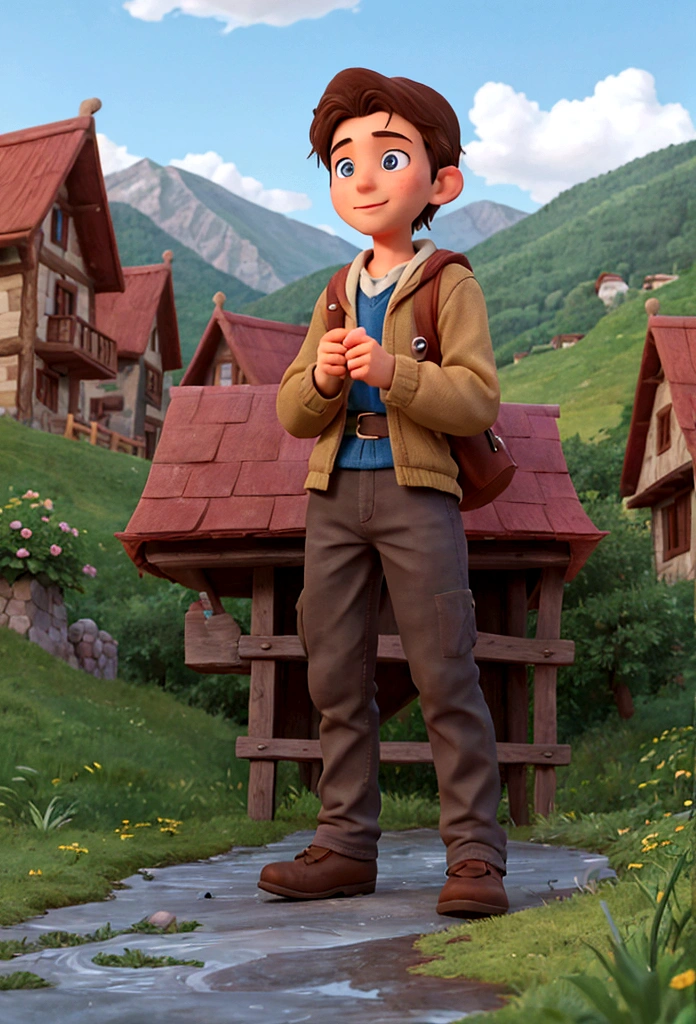 Once upon a time, in a small village in the mountains, there lived a young man named Lucas. He was known for his insatiable curiosity and his desire to find meaning in life.