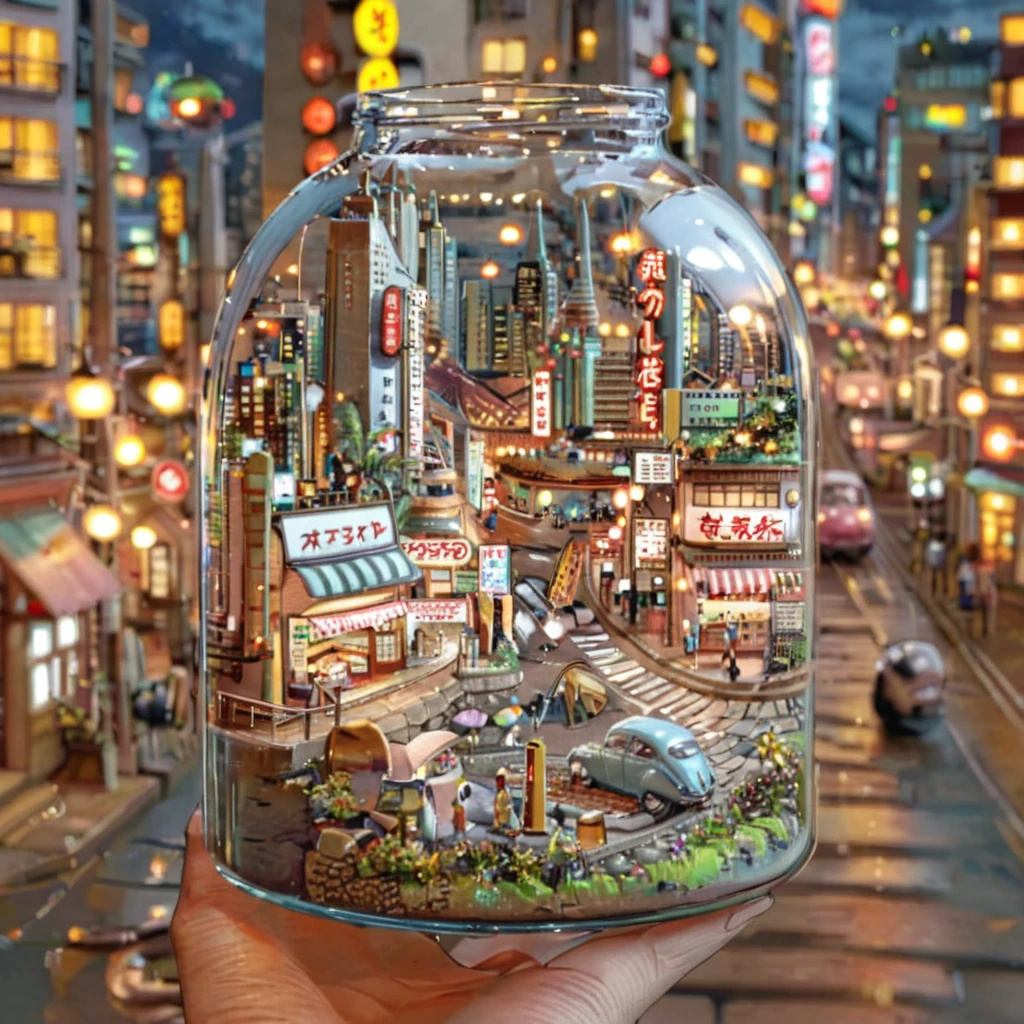 ((tilt-shift photography)),
BREAK {retro street scene, depict a nostalgic cityscape from the 1950s}
BREAK {((anime:1.4,illustration)),(masterpiece, top quality, best quality),(ultra-detailed, absolutely resolution),((16k, high res)). BREAK {lofi art, style of Laurie Greasley, style of Makoto Shinkai, anime aesthetic}