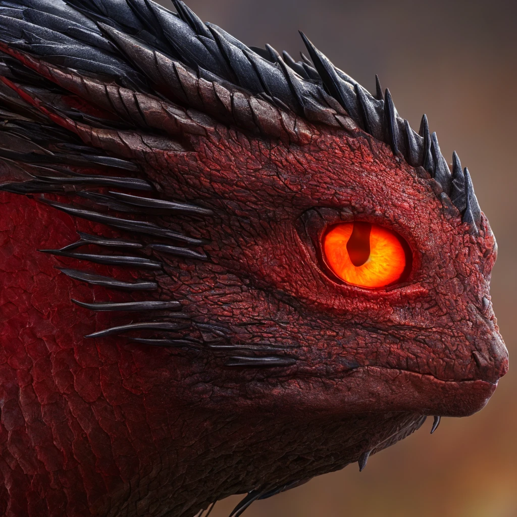 [dragon's eye closeup], professional photo of 1 single eye, red eye, dragon, black sharp, absurdres, studio lighting, intricate, epic, 8k, photorealism, highly detailed. close up view, 