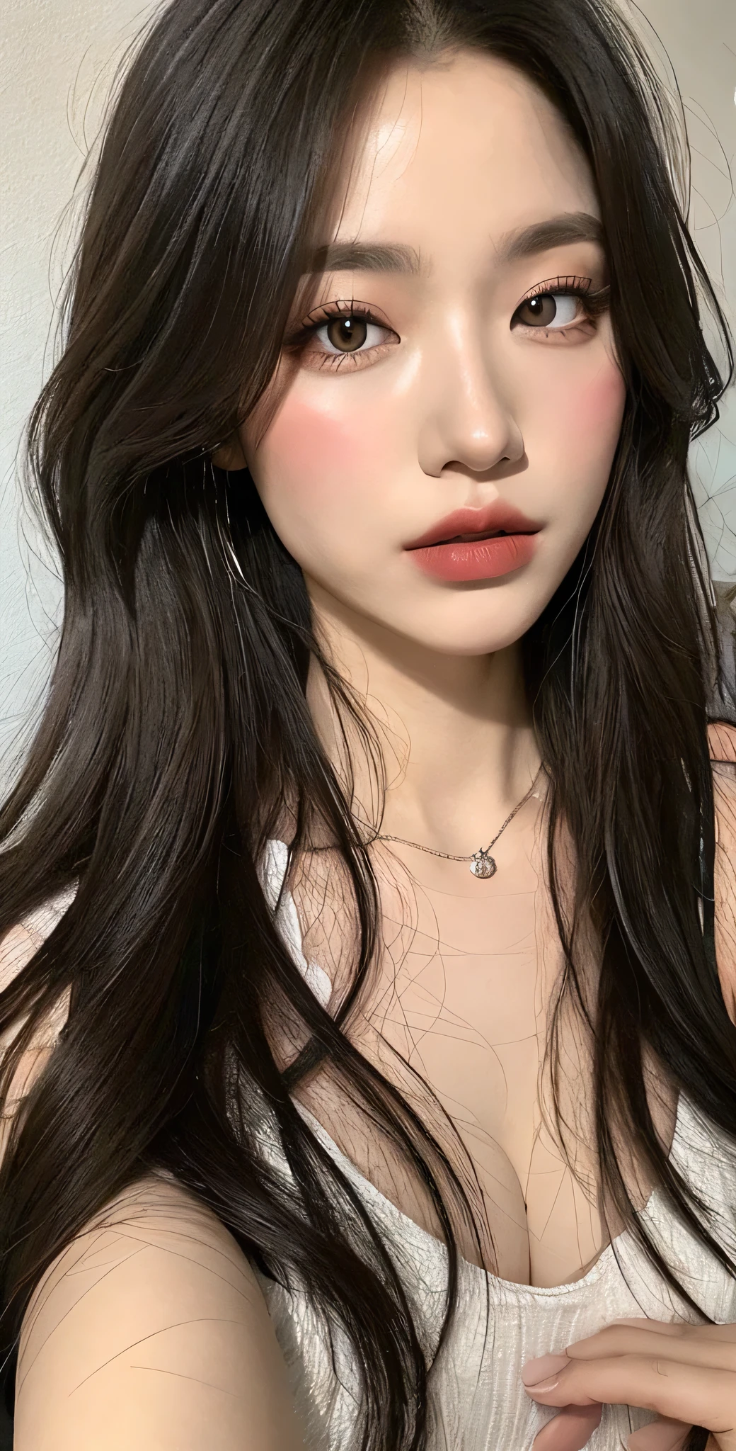 pieck finger, ((masterpiece)), best quality, 1girl, eye shadow, upper body, portrait,
