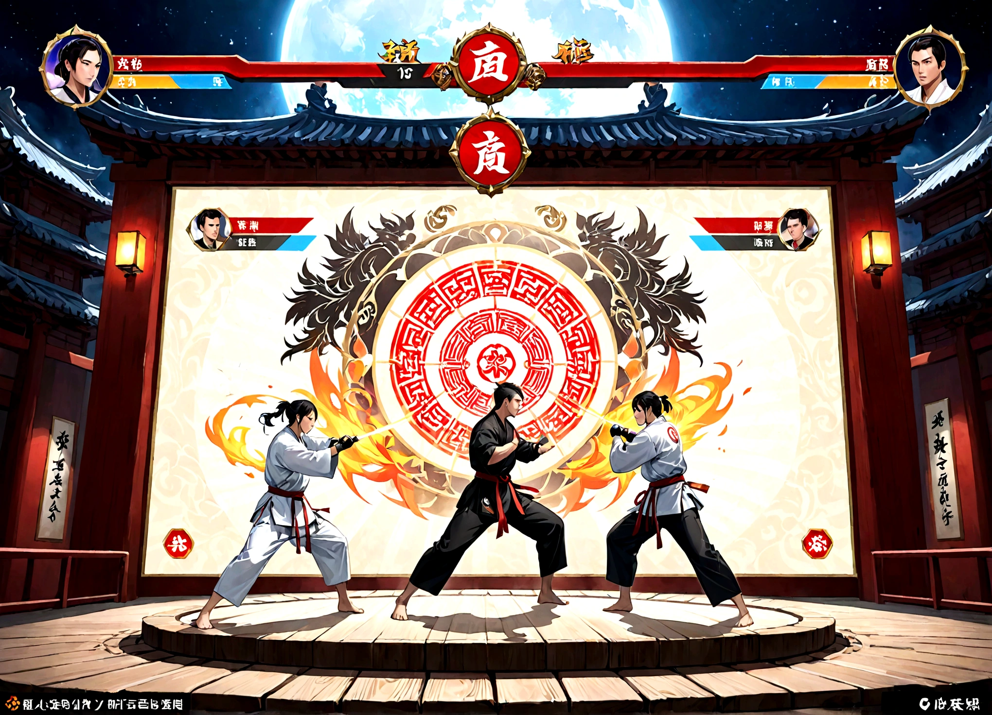 Martial arts games、match、Game screen、